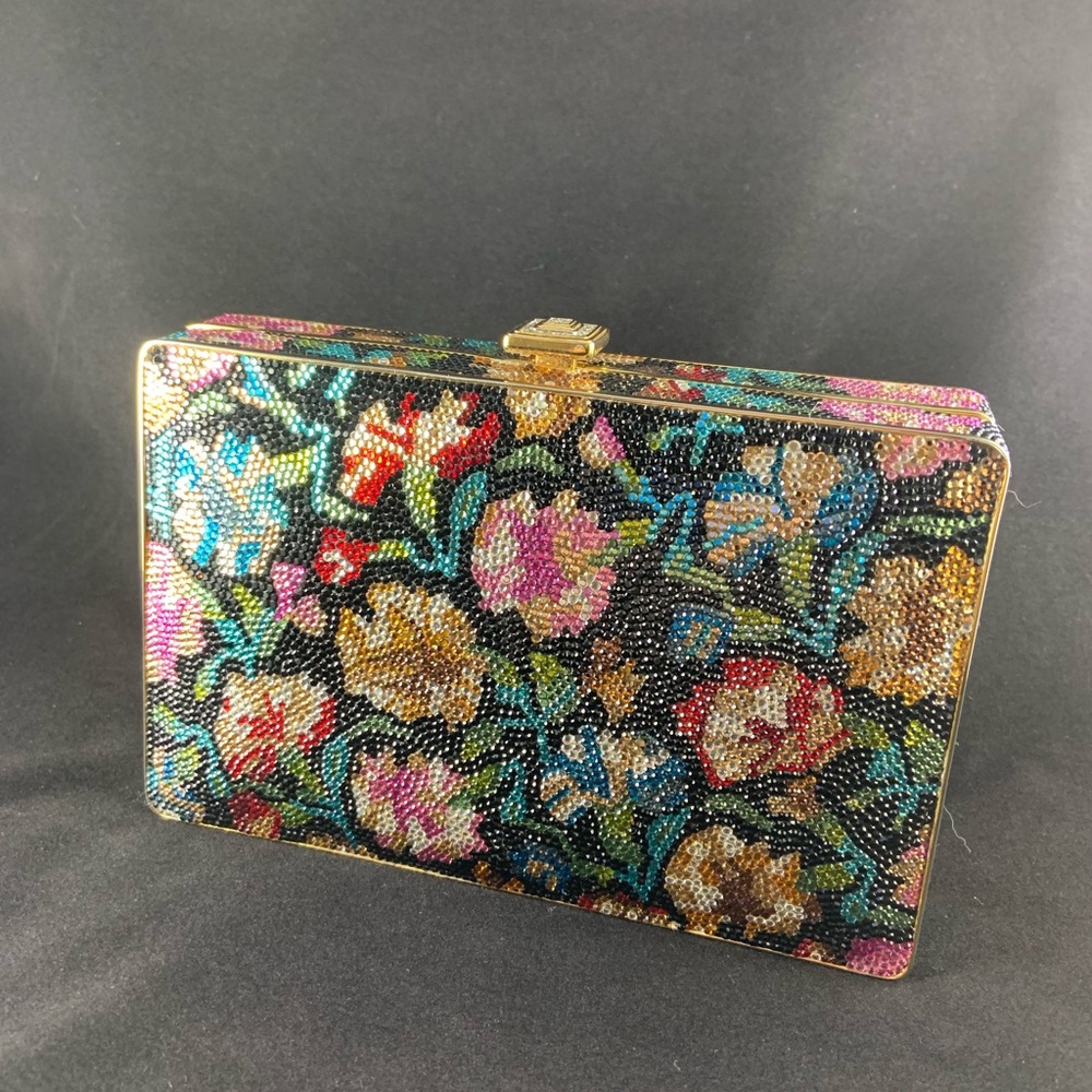 Judith Leiber Swarovski Crystal Clutch Purse